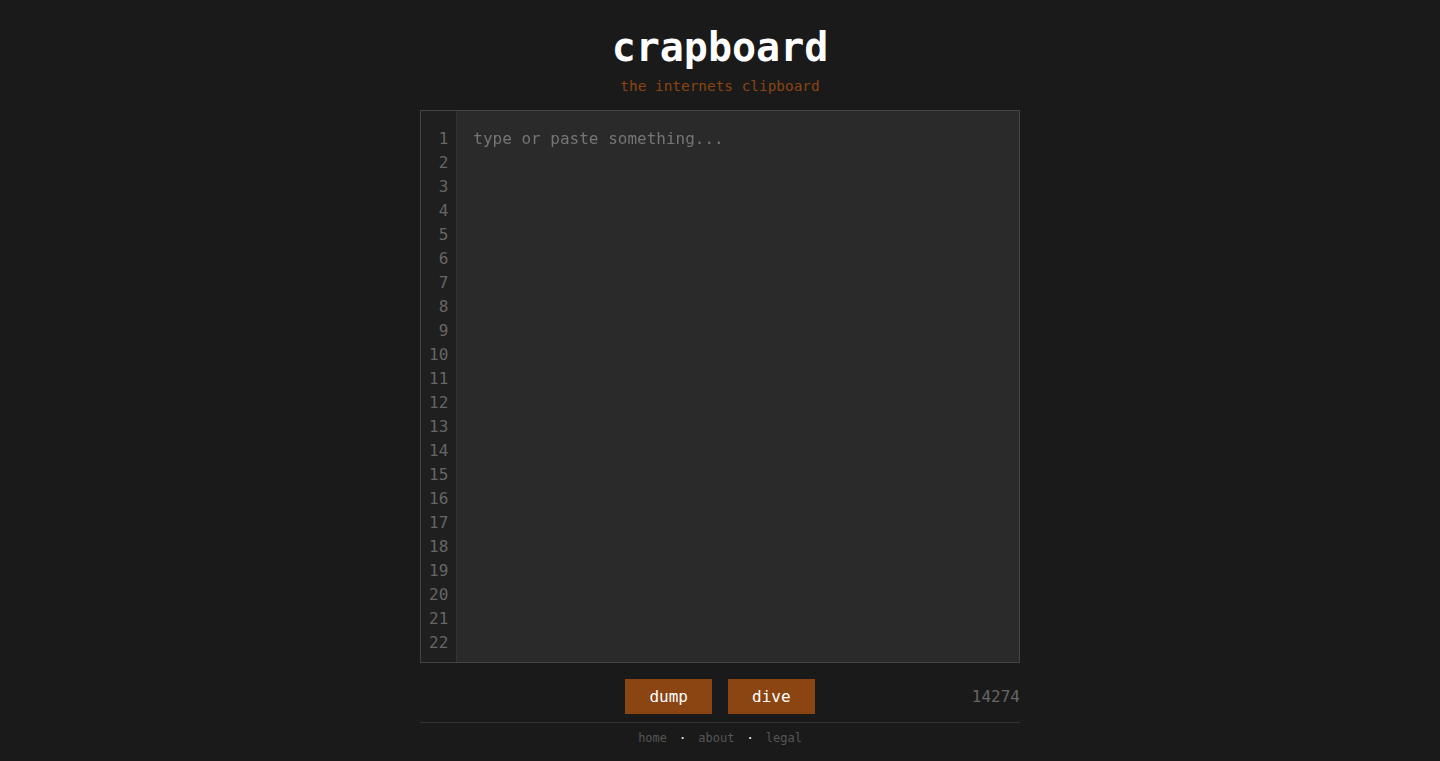 Crapboard: Decentralized Pastebin for Social Entropy
