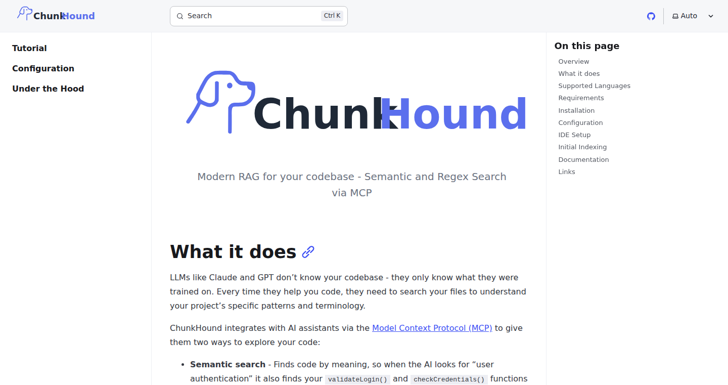 ChunkHound: Advanced Code RAG