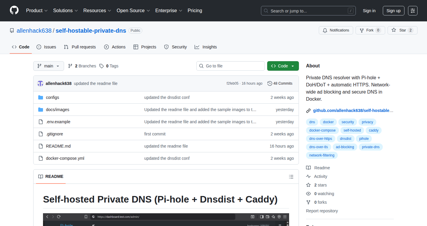 Self-Hosted Private DNS: A Secure and Efficient DNS Resolver