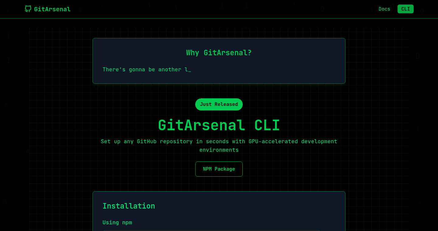 GitArsenal: One-Click GitHub Repository Setup