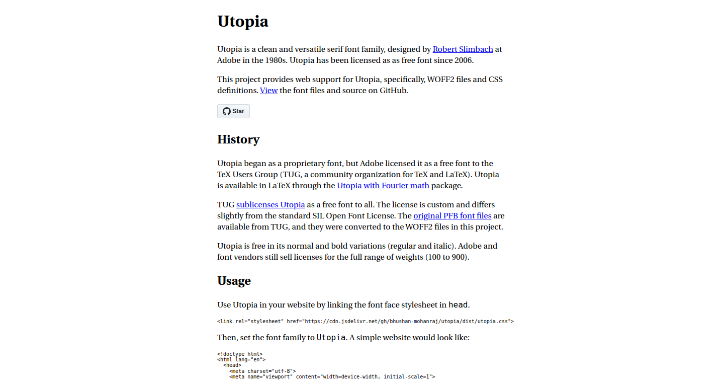 Utopia Web: A Serif Font Unleashed