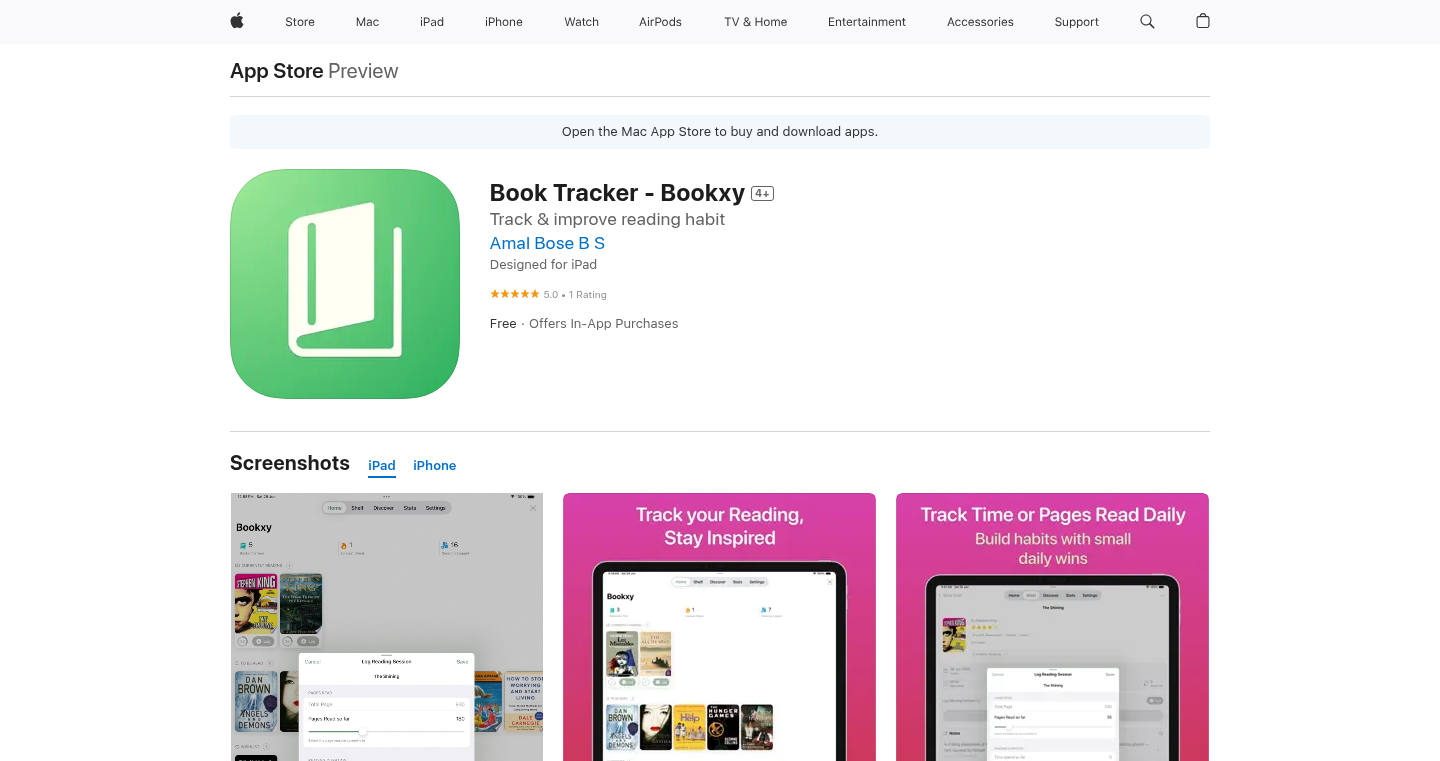 Bookxy: 読書習慣をデザインするiOSアプリ