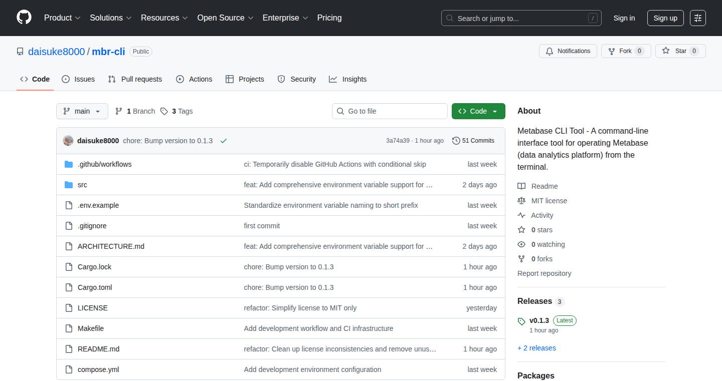 Rust製 Metabase CLI ツール:metabase-cli-rs