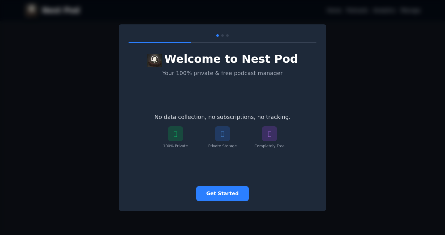 Nest Pod - 完全ローカルで動作するポッドキャストマネージャー