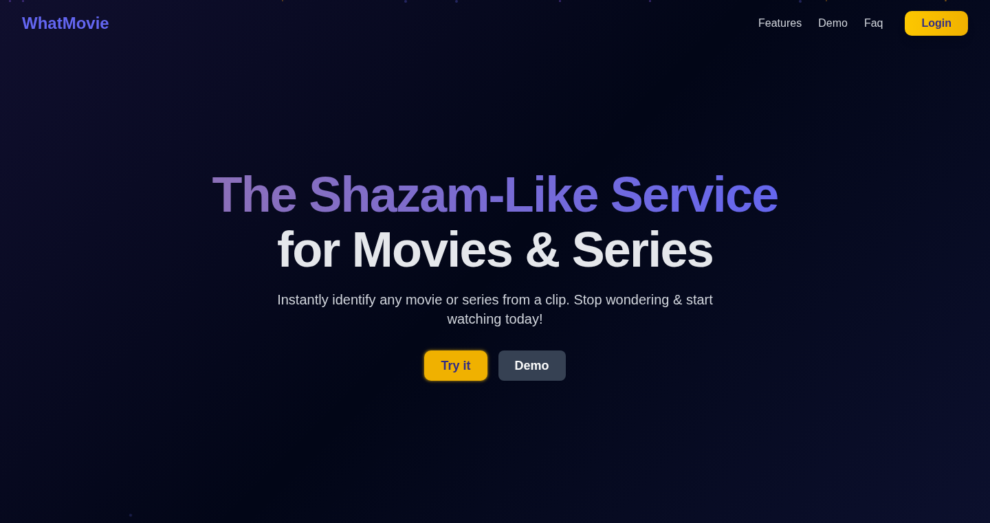 動画クリップから映画を特定するWhatMovie