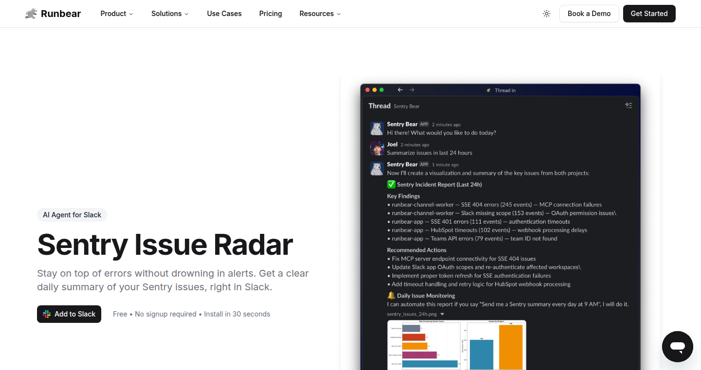 Sentry Issue Radar