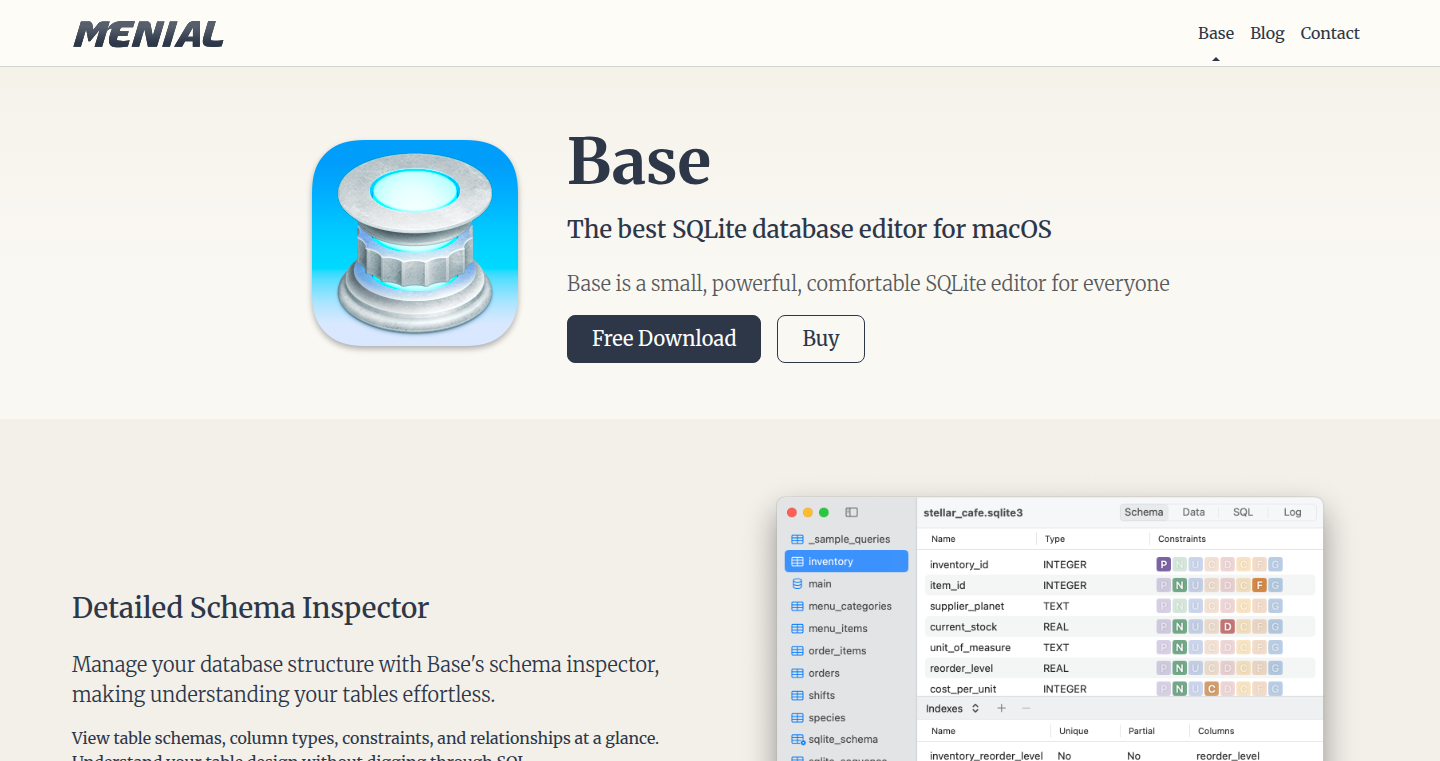Base v3 - macOS 用 SQLite データベースエディタ