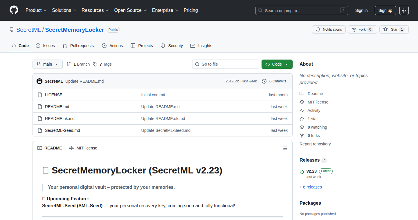 SecretMemoryLocker:質問応答で秘密を守るファイル暗号化ツール