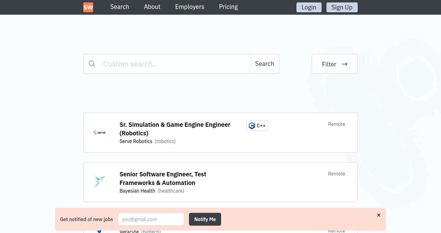 Softwarejobs.com:为软件工程师打造的聚合型职位搜索平台
