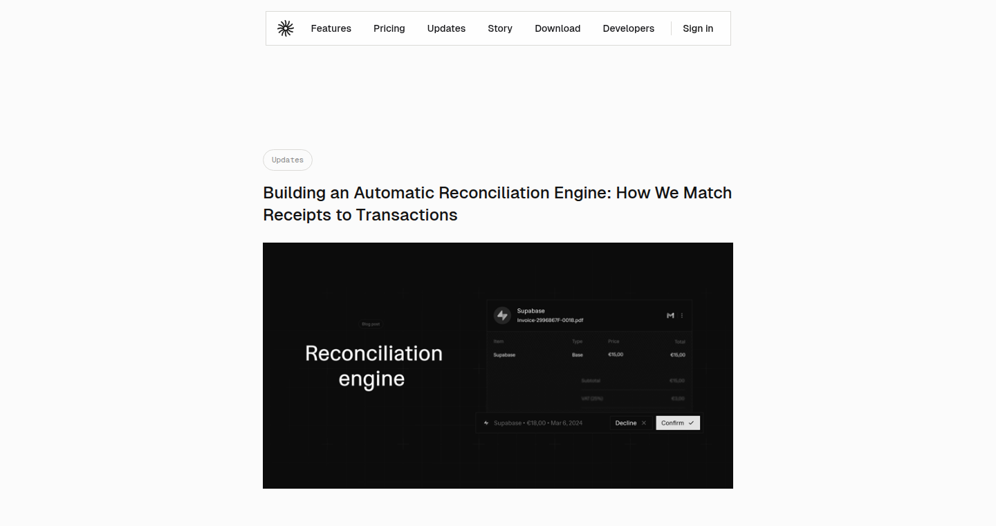 Auto-Match: Automated Receipt and Transaction Reconciliation