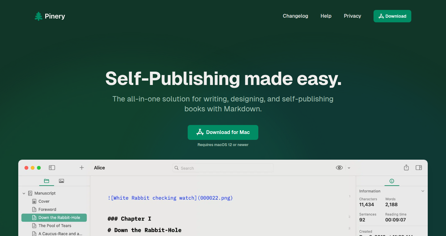 Pinery: Markdown Meets Visual Design