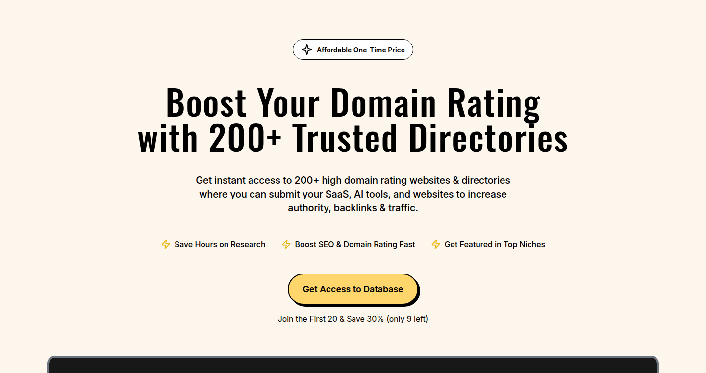 DirectoryDB: The Backlink Booster