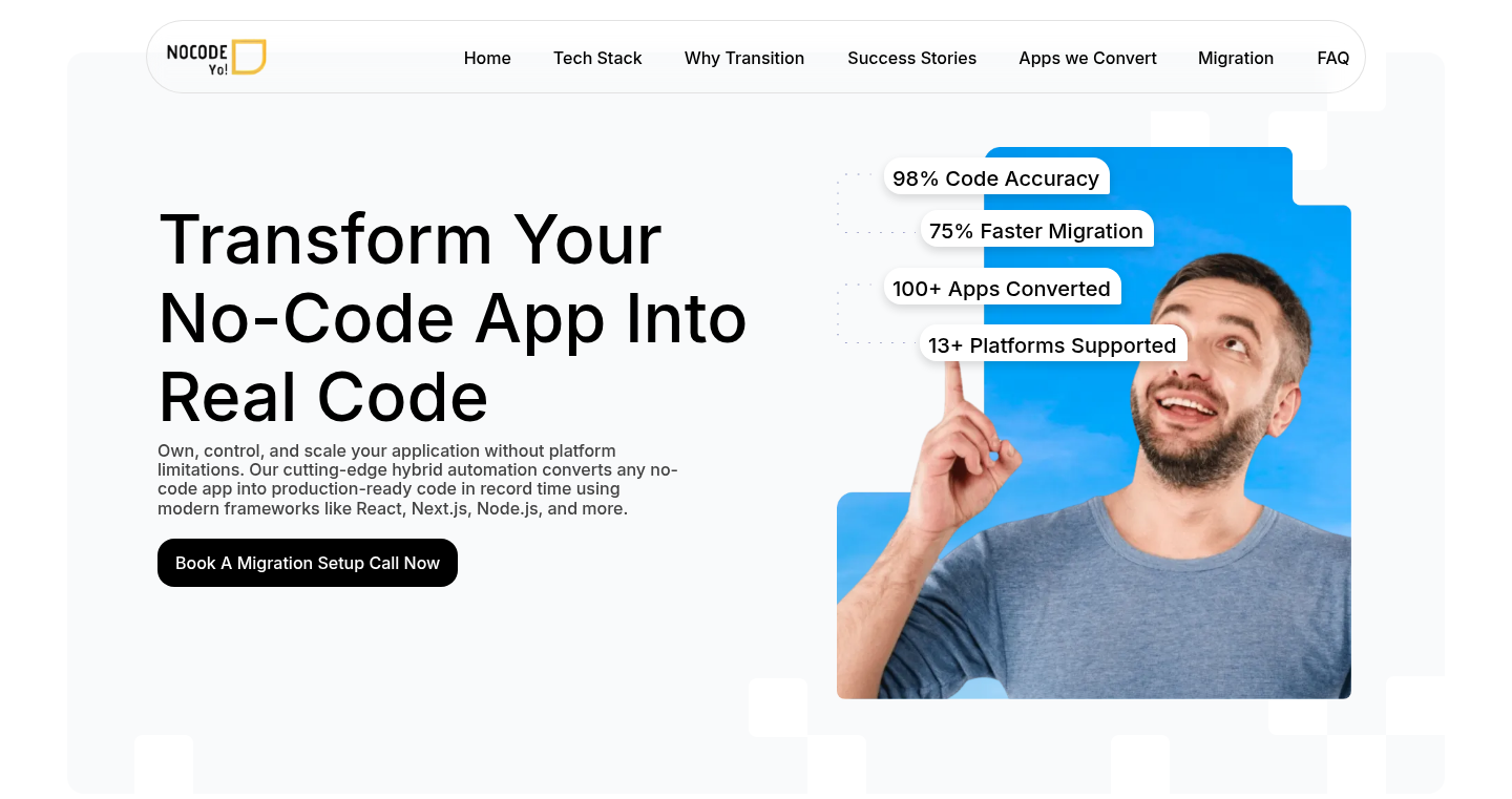 CodeLeap: From No-Code to Full-Code Bridge