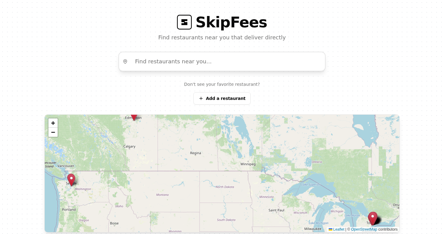 SkipFees: A Community-Driven Directory for Direct Restaurant Delivery