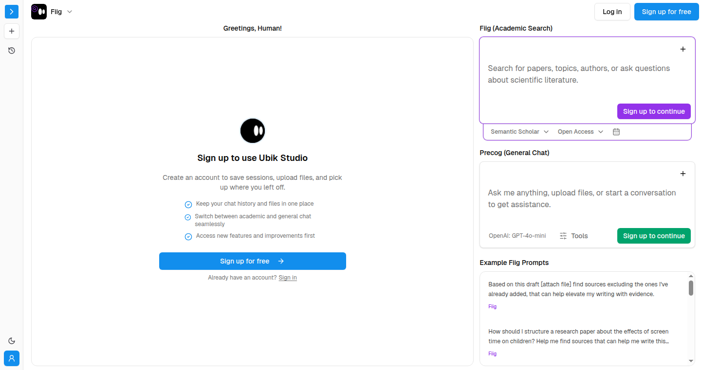 Ubik: Evidence-Based AI Agents for Academic Research