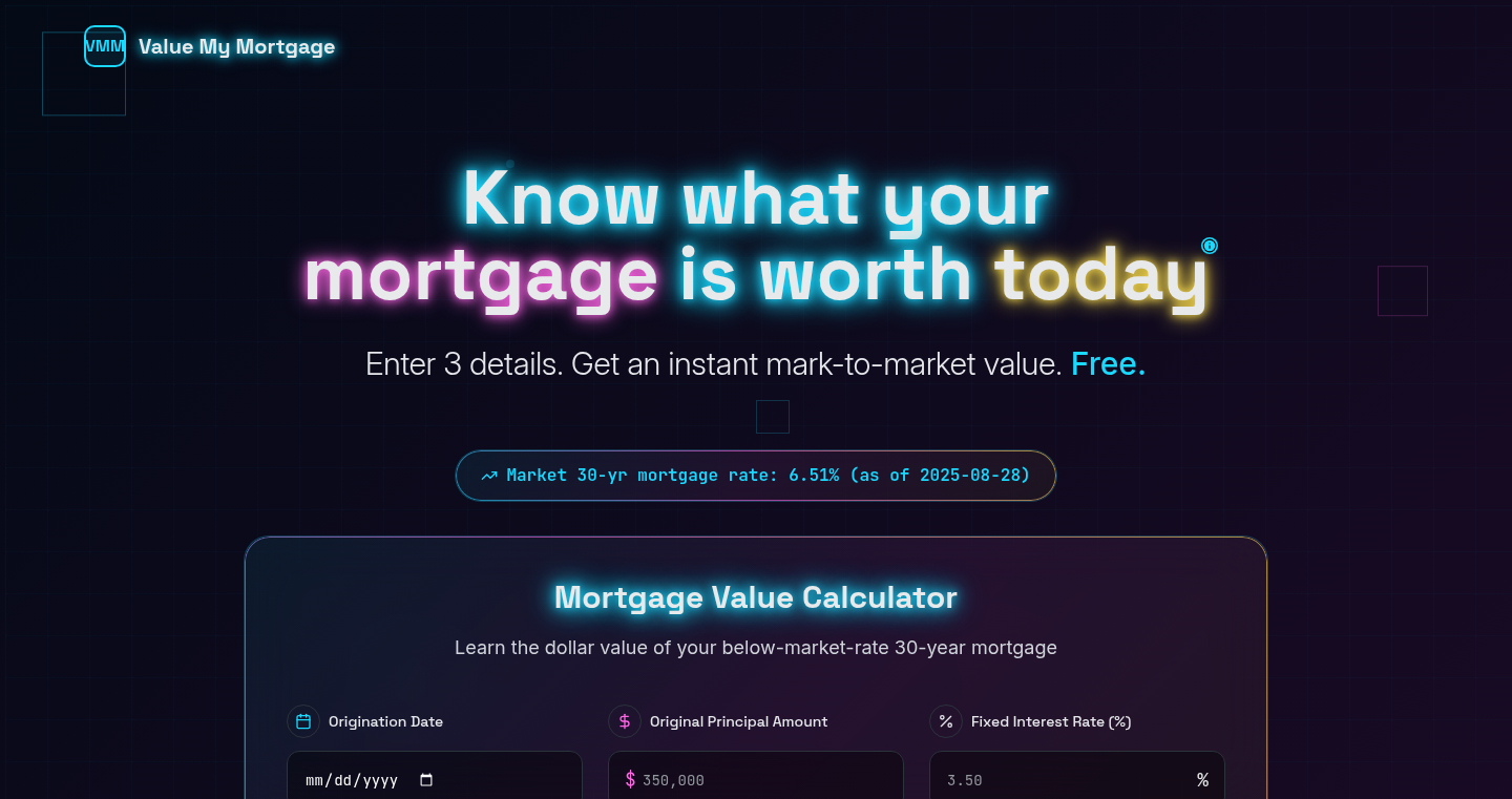 Value My Mortgage: A Probabilistic Mortgage Valuation Tool