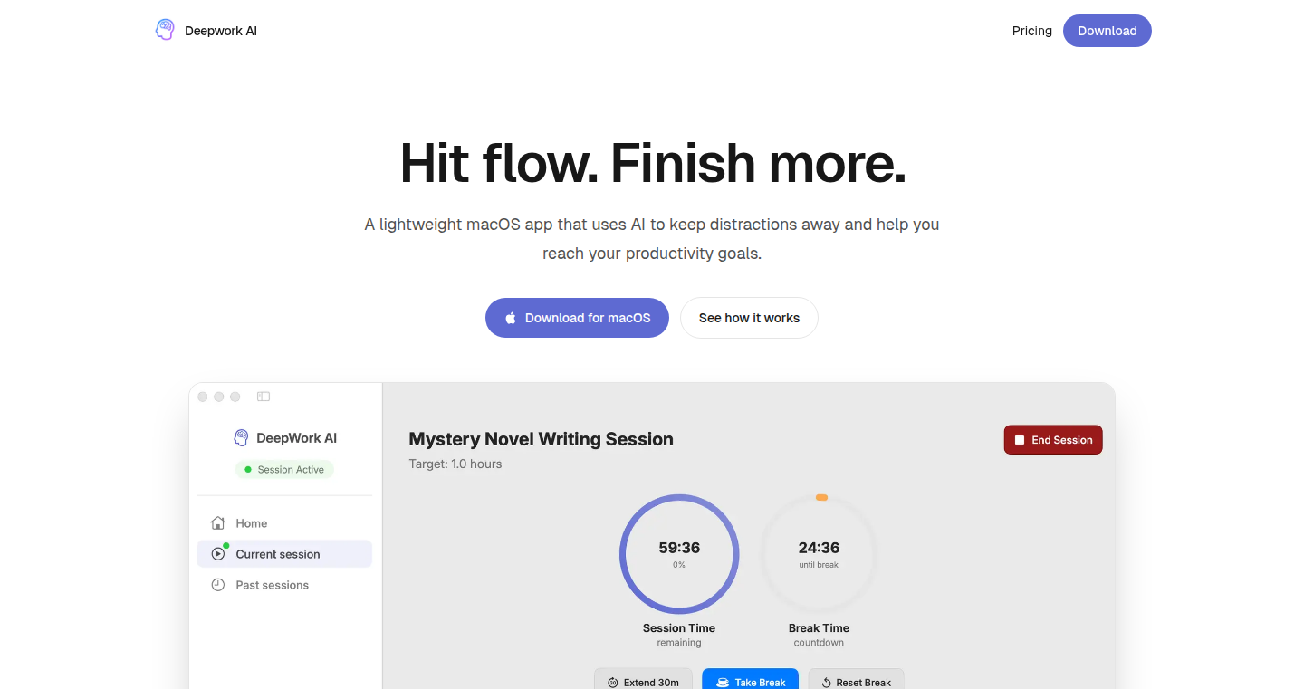 FocusAI: Your AI-Powered Desktop Distraction Blocker