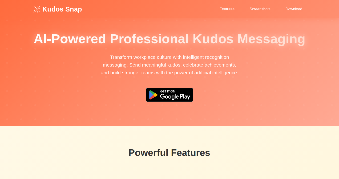 Kudos Snap: AI-Powered Kudos Composer