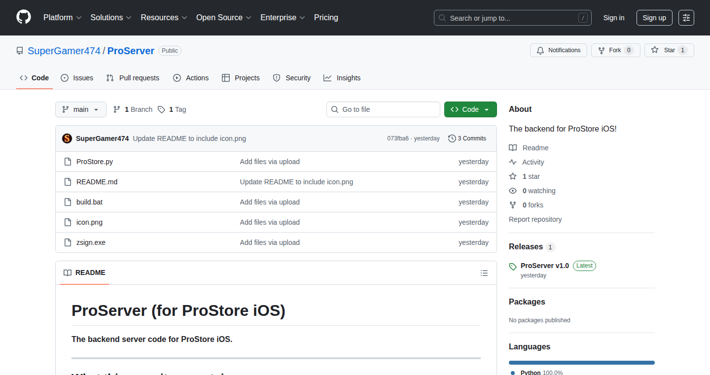 ProServer - IPA Signing Simplified