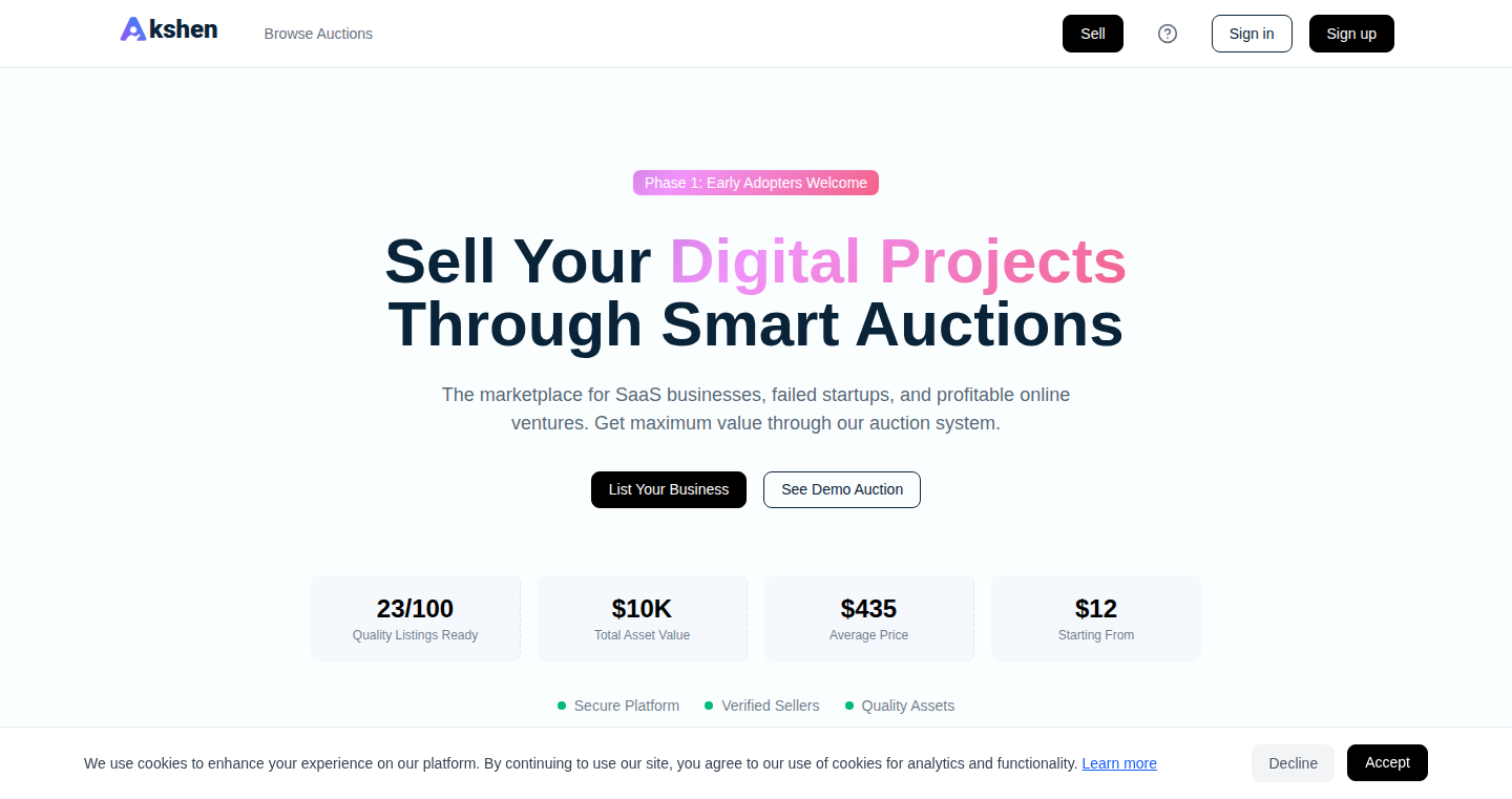 ProjectGraveyard - A Marketplace for Digital Project Assets