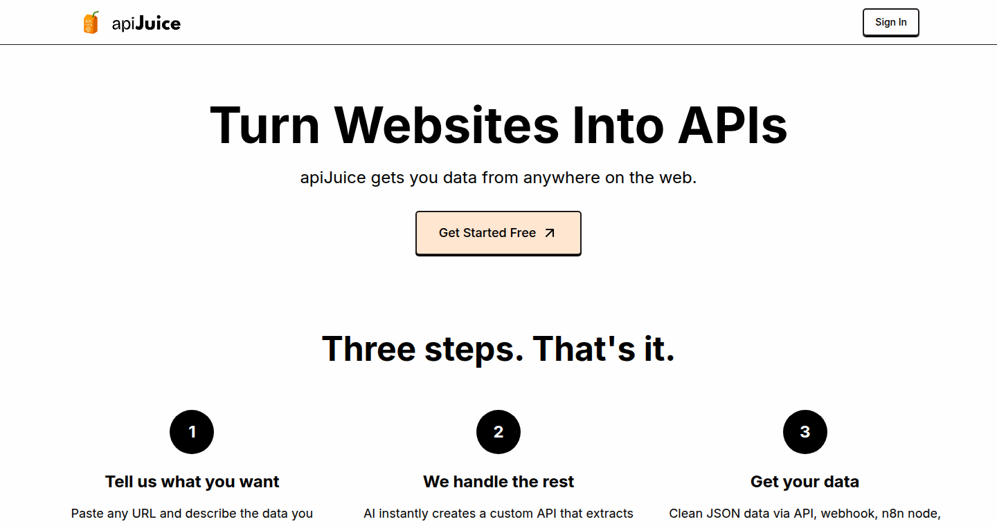 ApiJuice: Instant APIs for Everything