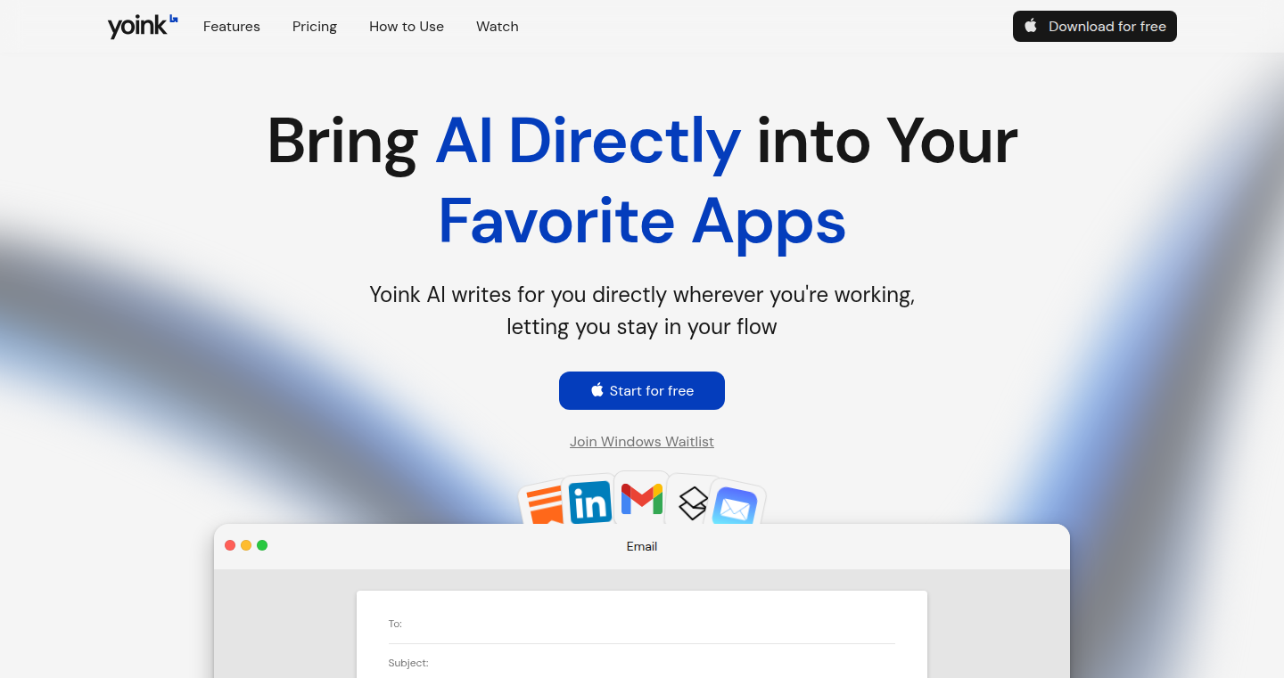 Yoink AI: Context-Aware AI Text Editor for macOS