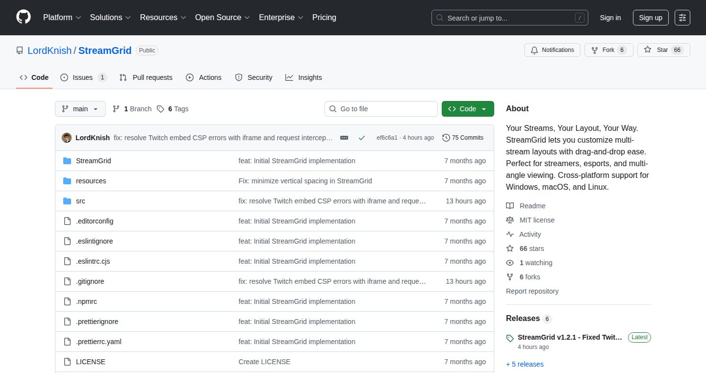 StreamGrid: Customizable Multi-Stream Viewer