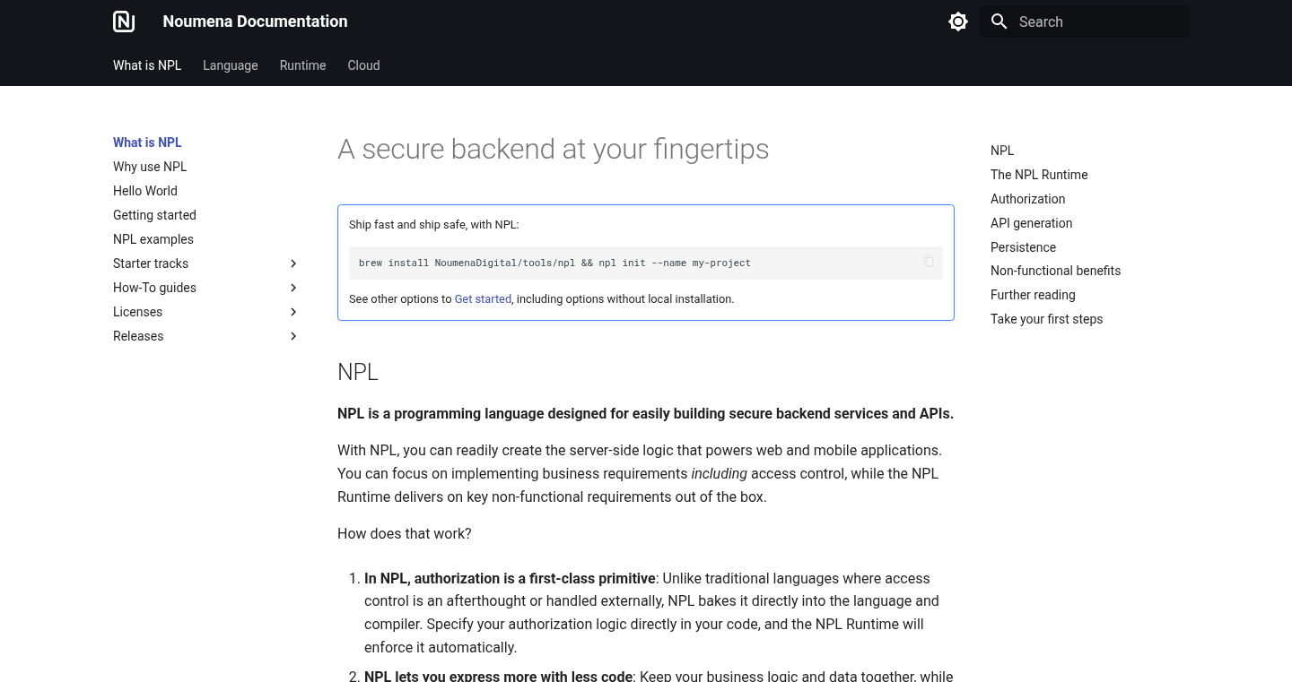 NPL: Authorization-First Programming Language