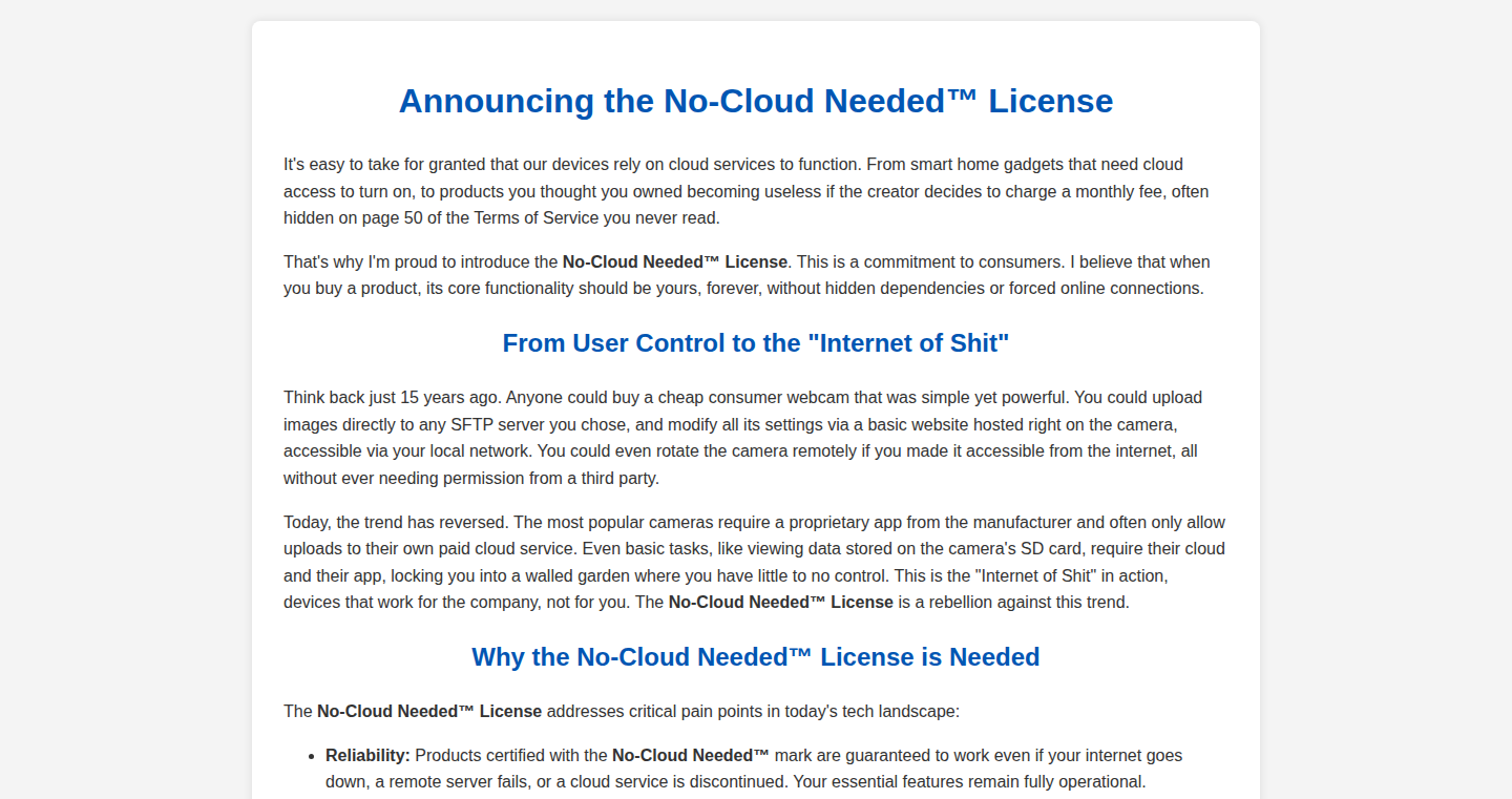 No-Cloud License: Enabling Device Independence Through Decentralized Licensing