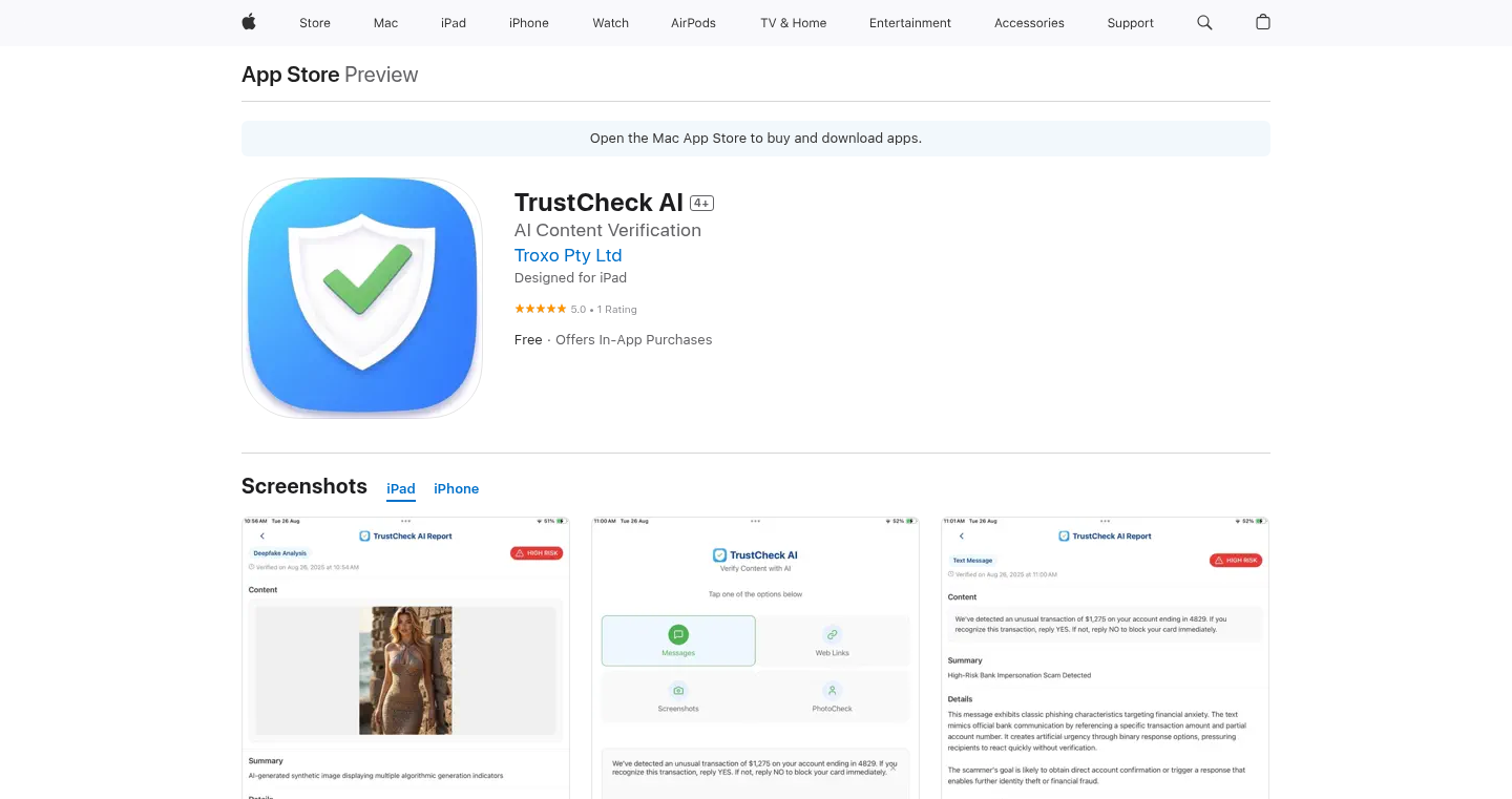 TrustCheck AI - 实时诈骗检测与分析