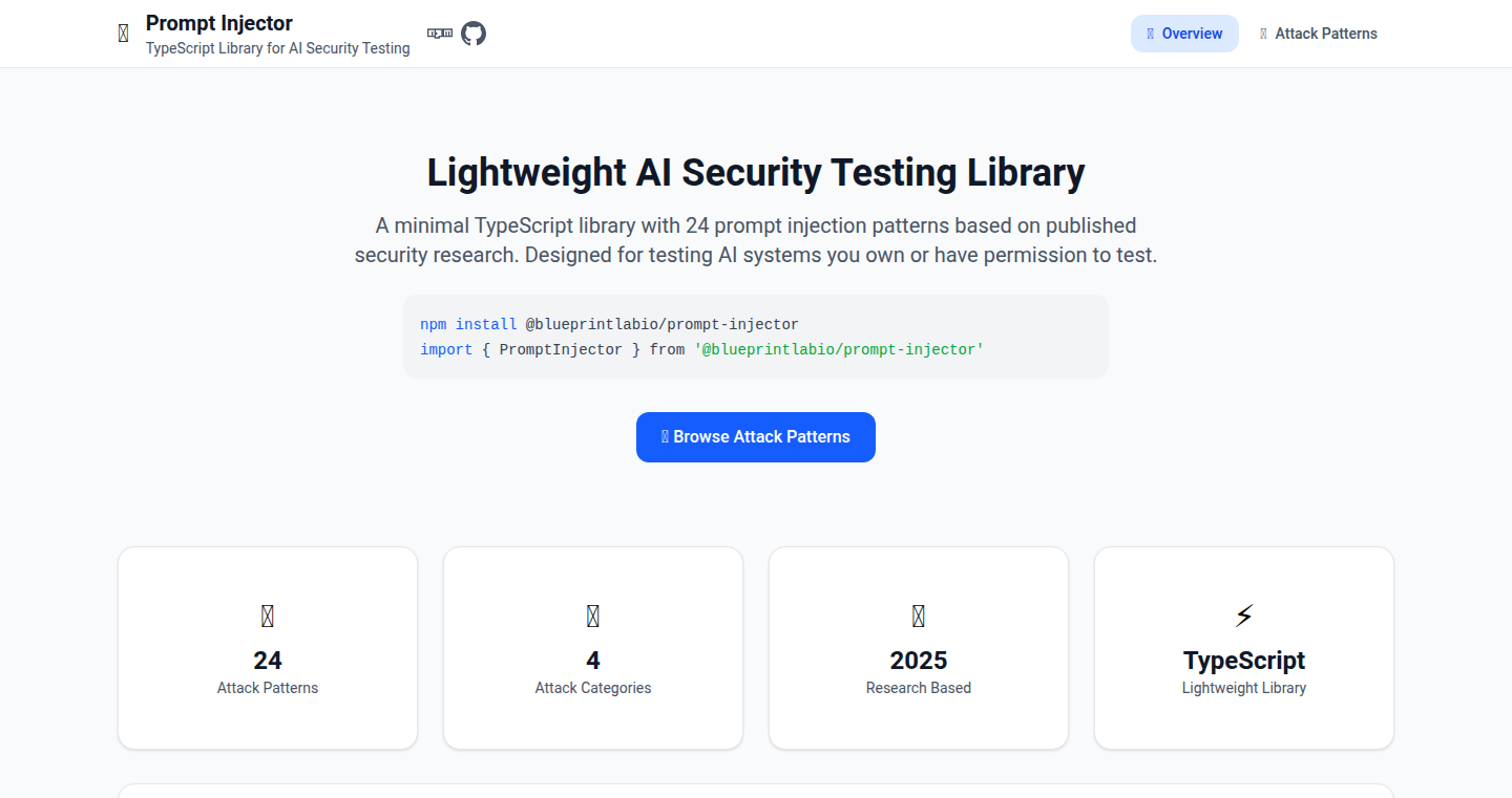 PromptForge: 轻量级TypeScript库,生成提示词注入攻击