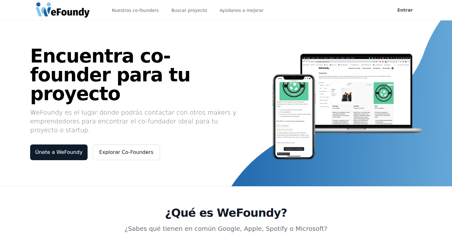 WeFoundy:智能匹配项目合伙人的平台