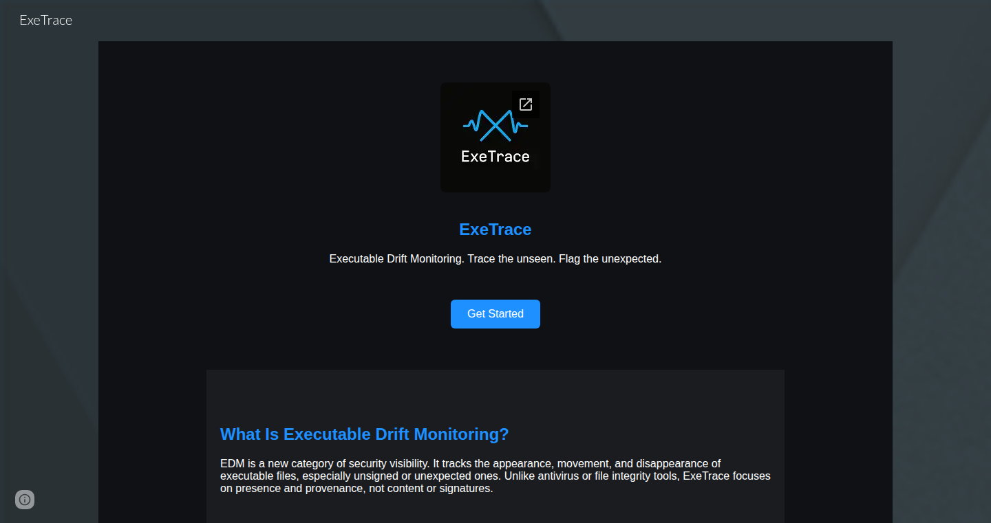 ExeTrace: 可执行文件漂移监测