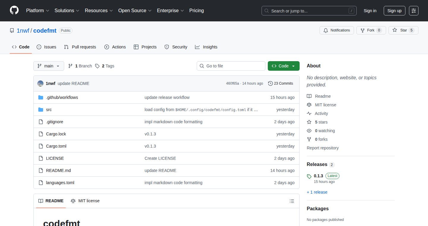 Codefmt: 极速 Markdown 代码块格式化工具