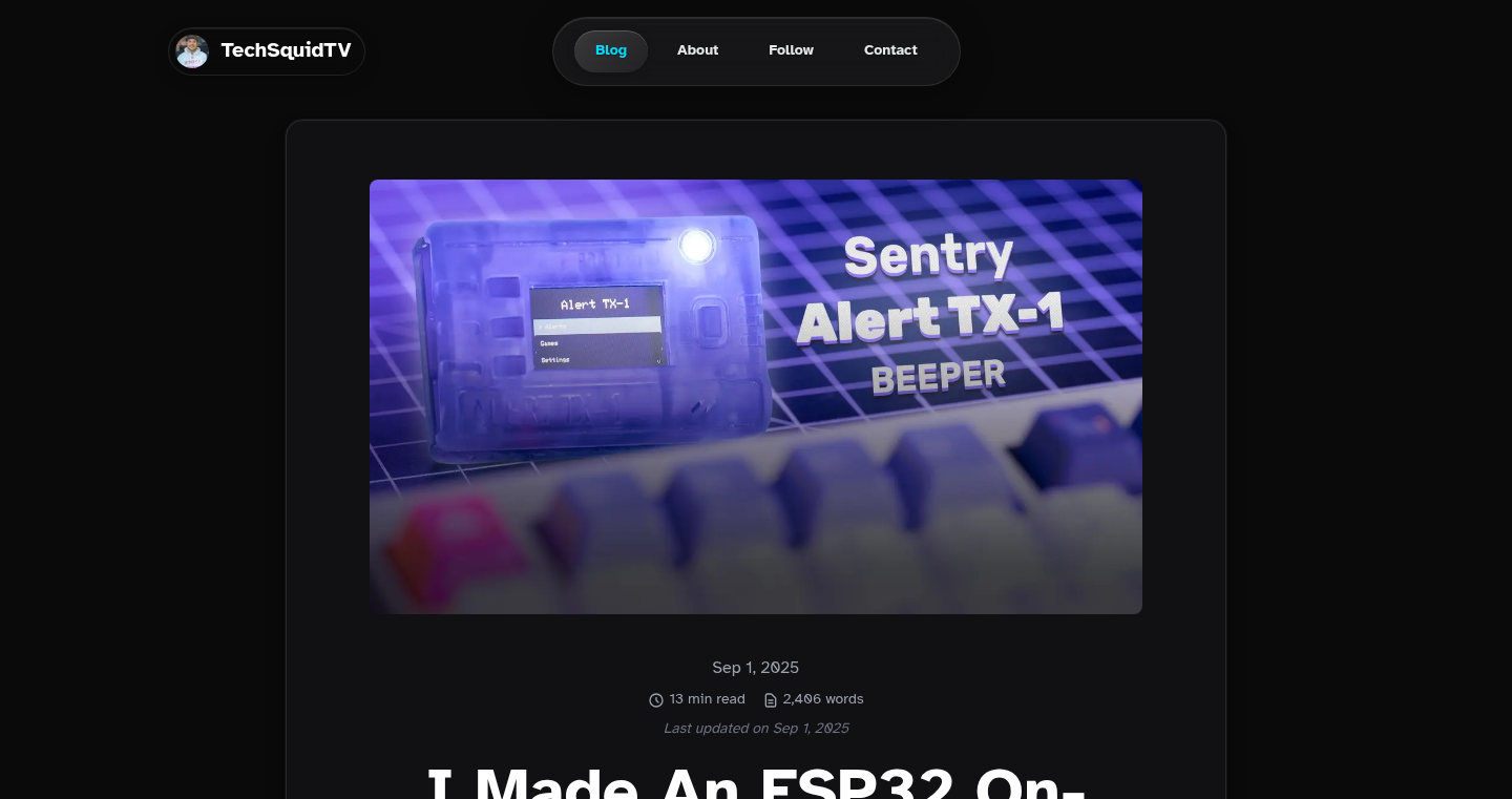 ESP32 响应式蜂鸣器