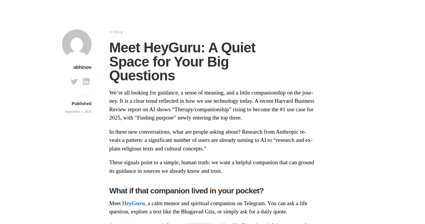 HeyGuru: 寂静提问空间