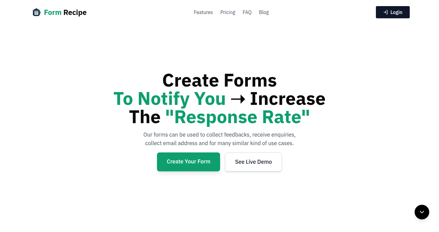 Form Recipe: 定时通知表单生成器