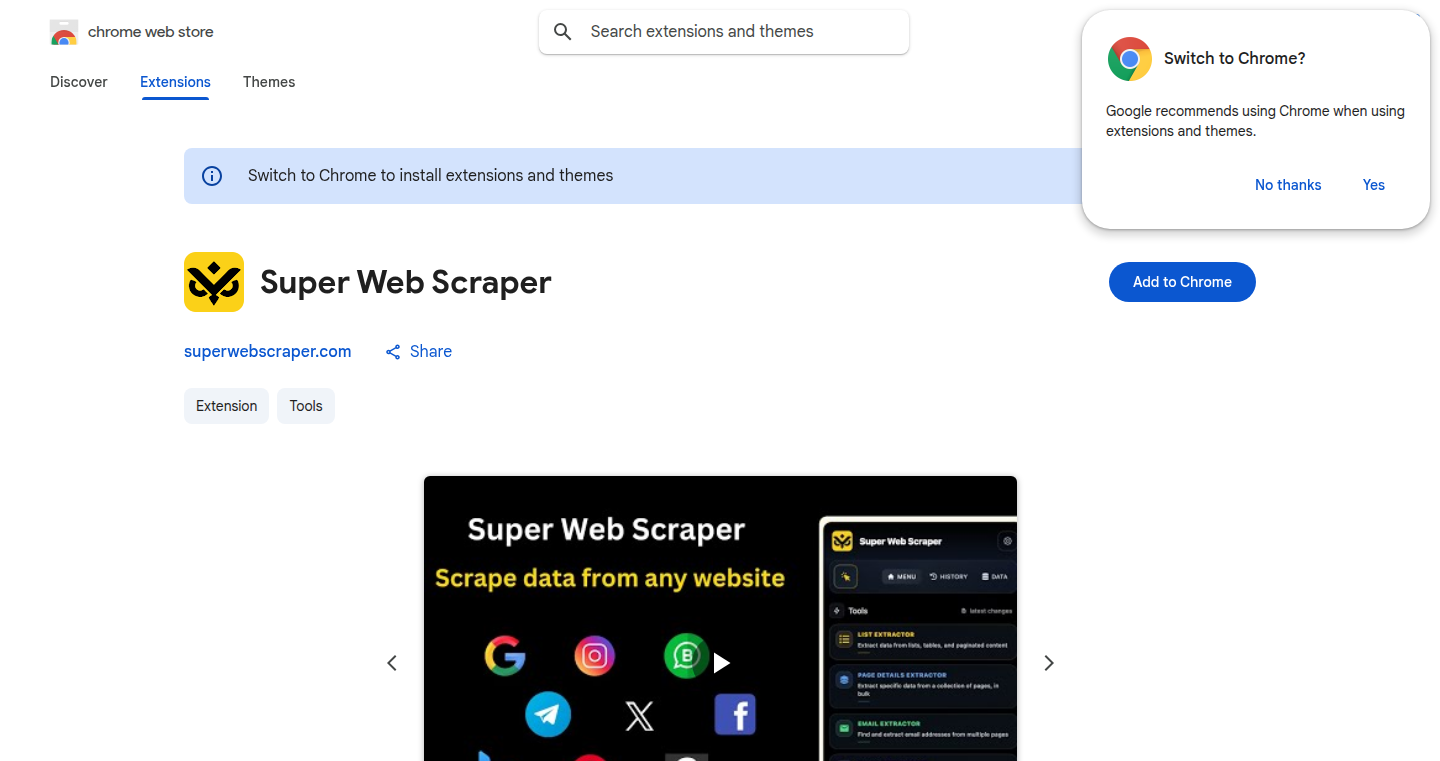 Super Web Scraper