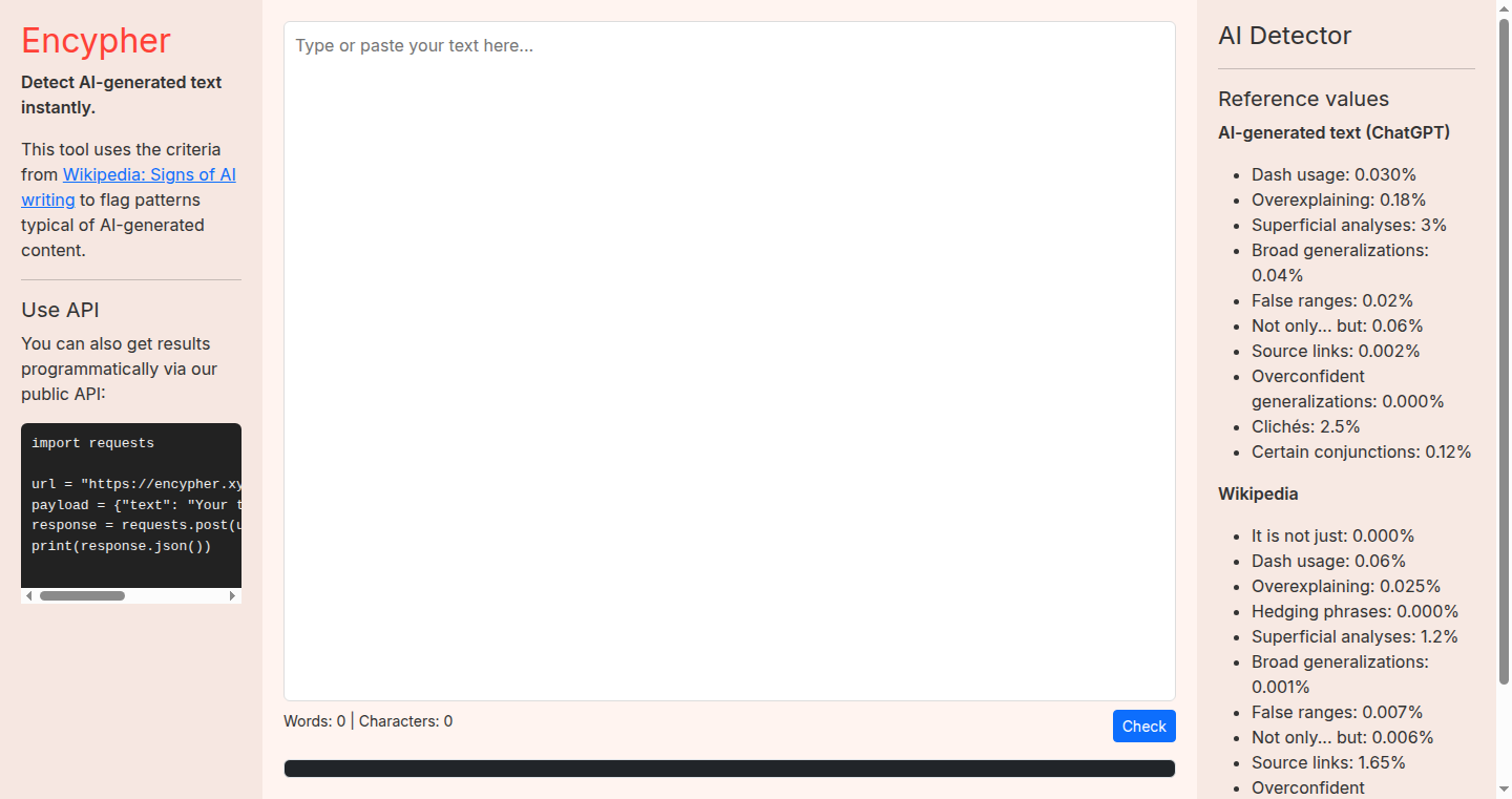 Encypher: AI Text Authenticator