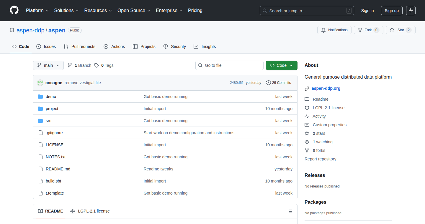 Aspen: Distributed Data Orchestrator