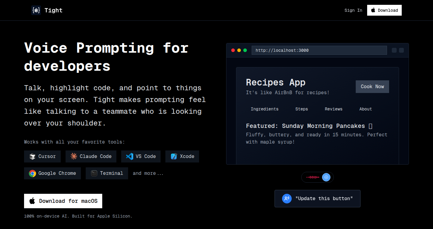 Code-Sync Voice Prompting