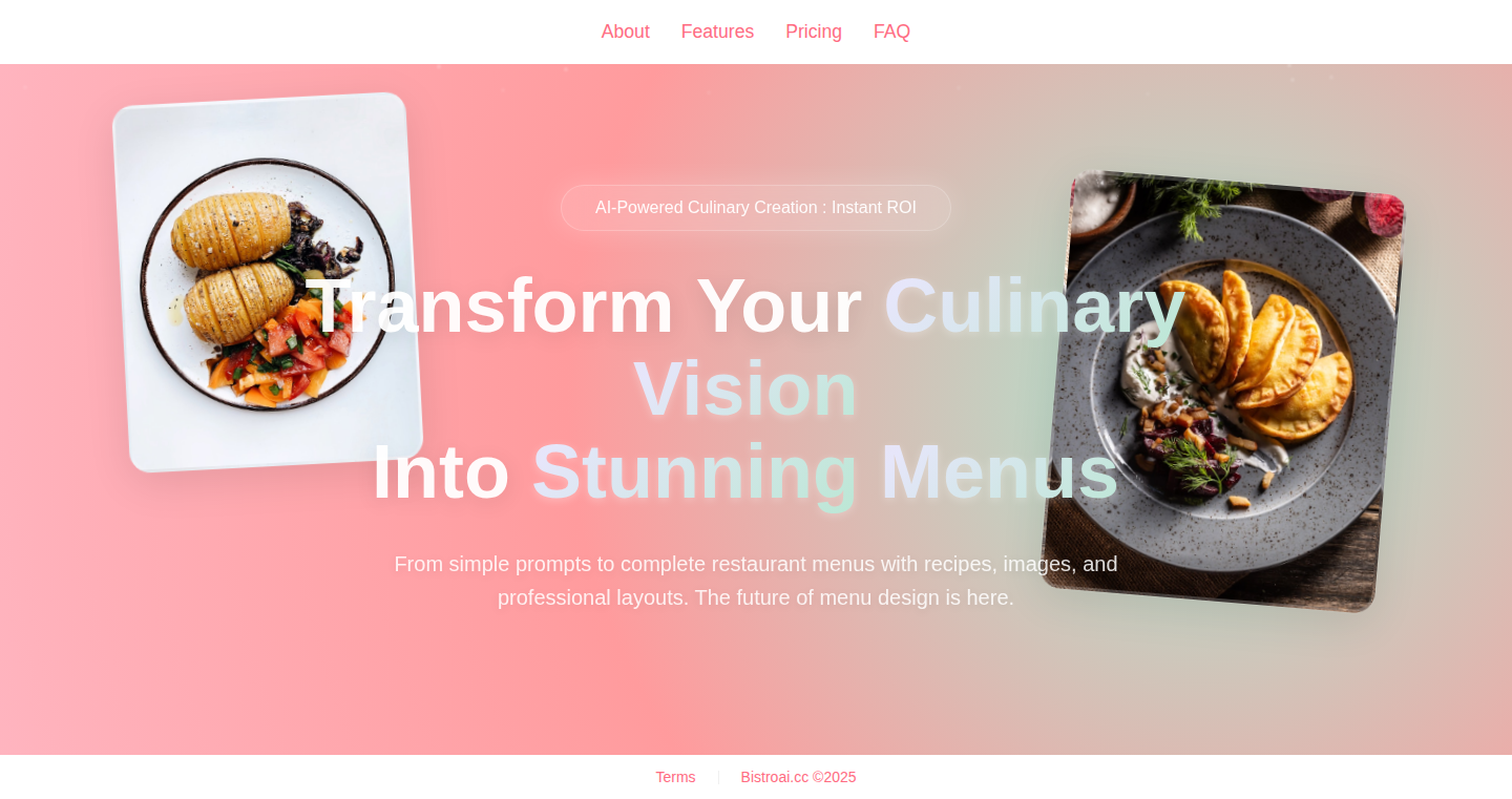 BistroAI: Culinary Concept Synthesizer