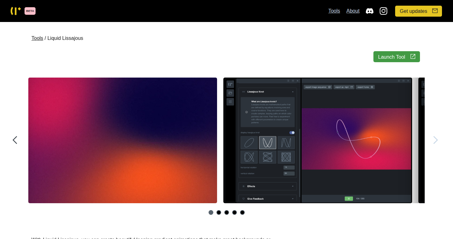 LiquidLissajous: 流体利萨茹动画生成器