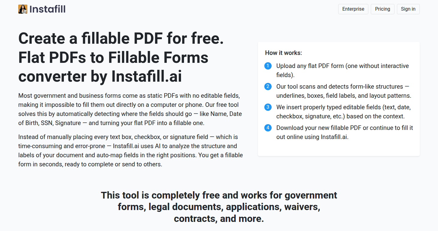 AI智填PDF