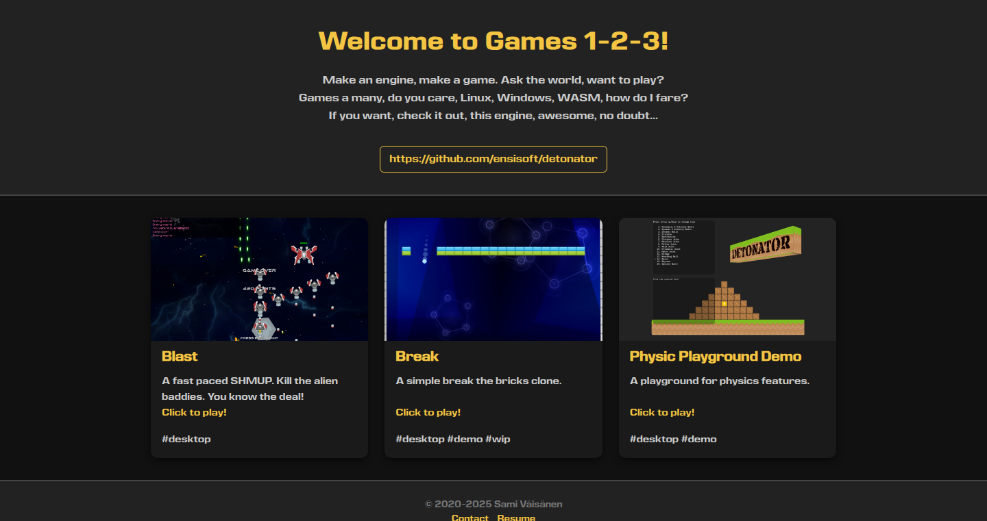 Detonator: Custom 2D Game Engine & Editor