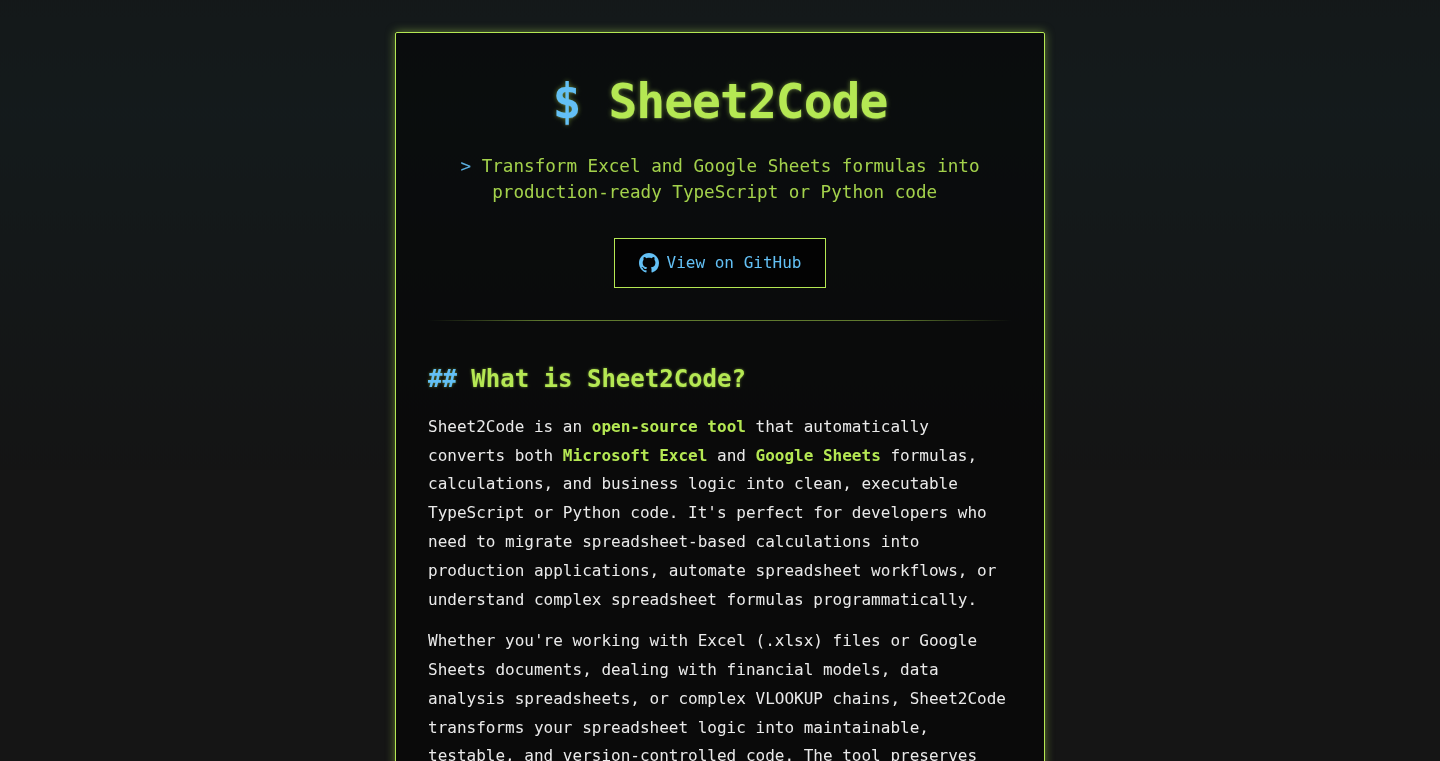シートコード・トランスフォーマー (SheetCode Transformer)