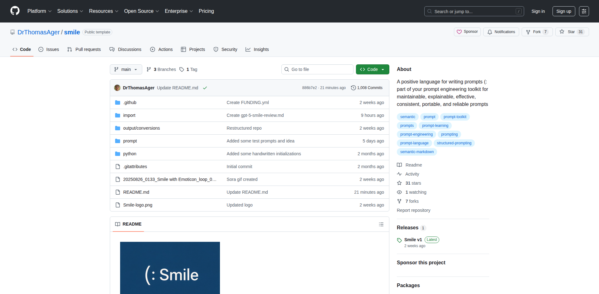 Smile: プロンプト構造化のためのオープンソース言語