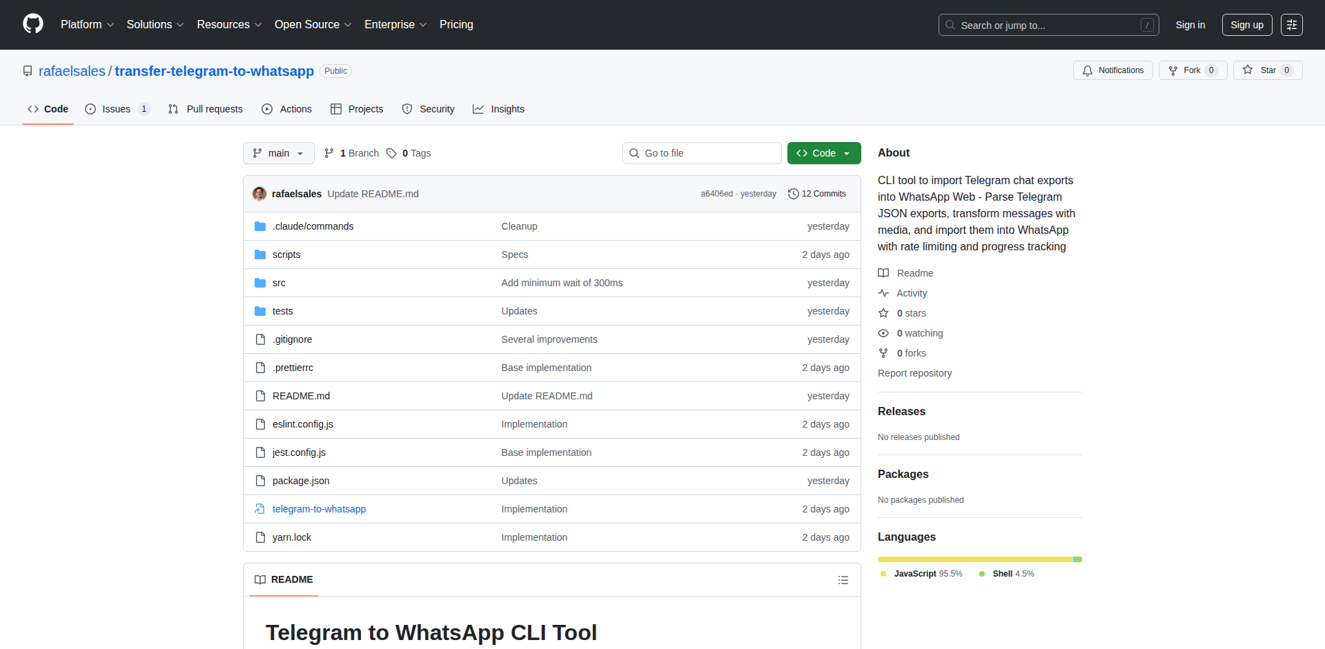 Telegram Chat Bridge CLI