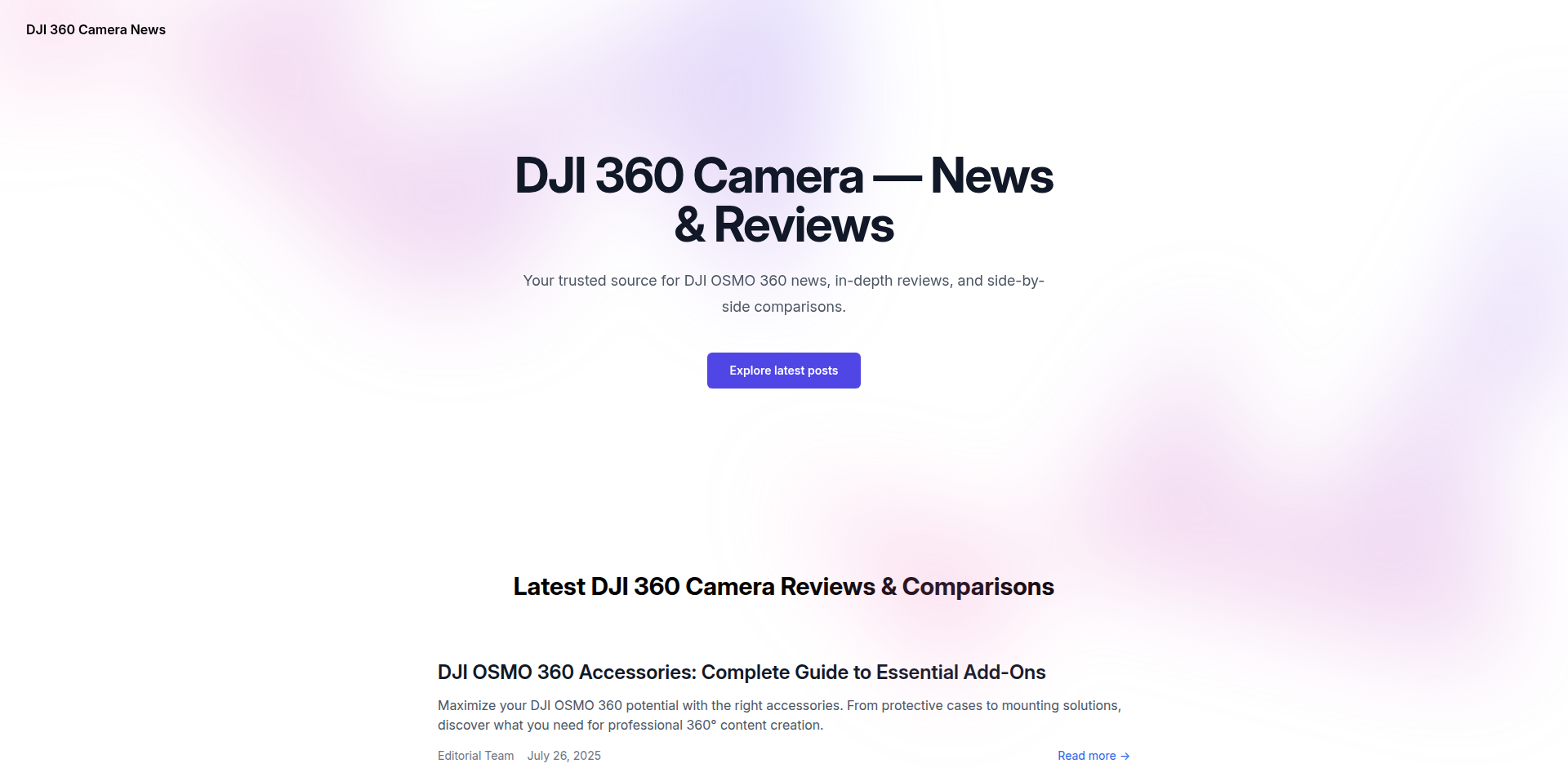 DJI360: ドローン愛好家のためのDJI情報集約プラットフォーム