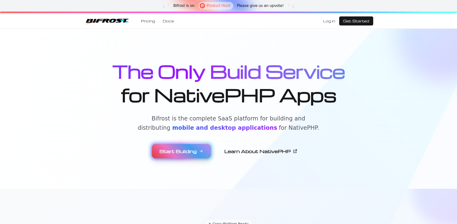 Bifrost: NativePHP アプリケーションのためのビルドサービス